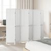 vidaXL Room Divider 6 Panels White Solid Wood Paulownia