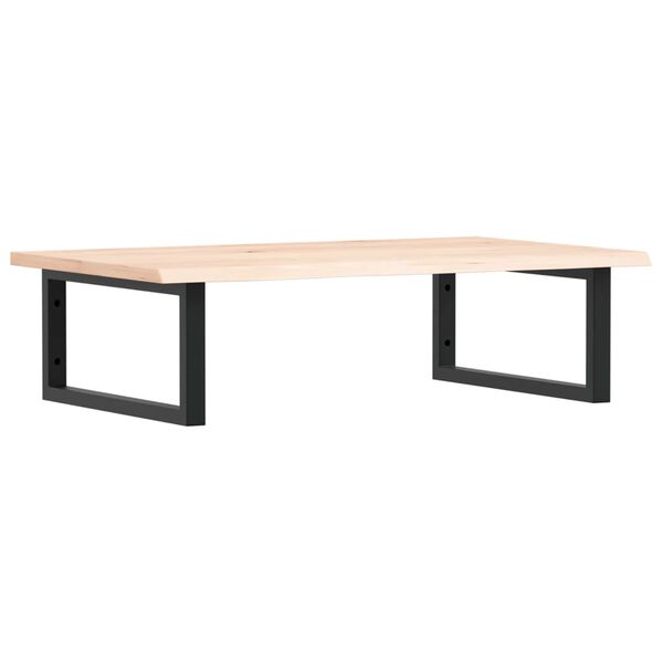 vidaXL Basin Shelf Wall Mounted Steel and Solid Wood Oak
