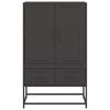 vidaXL Highboard Black 68x39x111.5 cm Steel