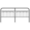 vidaXL Metal Replace Headboard Black 200 cm