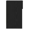 vidaXL Bedside Cabinets with Drawer 2 pcs Black Oak 20x36x60 cm