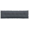 vidaXL Back Pillow Dark Grey 180 x 50 cm Corduroy Fabric