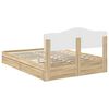 vidaXL Storage Bed with Drawer Sonoma Oak 160 x 200 cm Engineered Wood