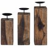 vidaXL Candle Holder 3 pcs Natural Solid Reclaim wood