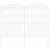 vidaXL Garden Fence KAMPEN White