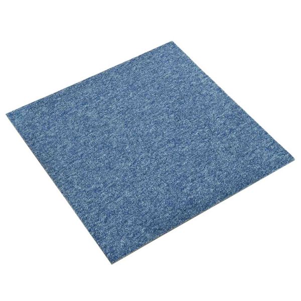 vidaXL Carpet 20 pcs Blue 50 x 50 cm 100% Polypropylene