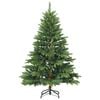 vidaXL Artificial Christmas Tree with 150 LEDs Green 150 cm PE and PVC