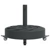 vidaXL Parasol Base with Wheels for &Oslash;38 / 48 mm Poles 27 kg Round