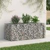 vidaXL Gabion Raised Bed Silver 140 x 60 x 55 cm Galvanised Steel