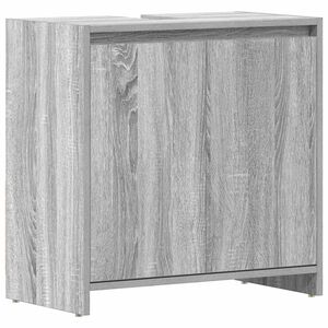 vidaXL Bathroom Cabinet Grey Sonoma 60x33x61 cm Engineered Wood