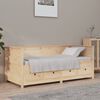 vidaXL Day Bed without Mattress 75x190 cm Small Single Solid Wood Pine