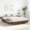 vidaXL Bed Frame No Mattress Brown Oak 140x200 cm Engineered Wood