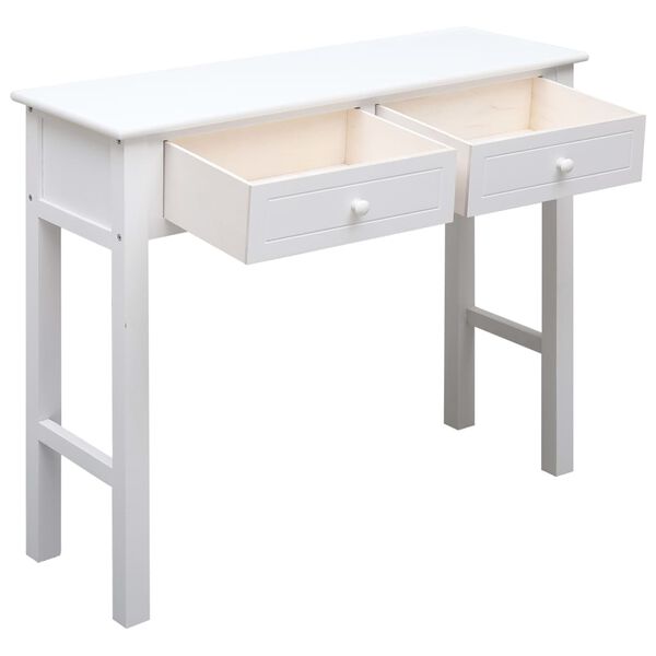 vidaXL Console Table White 90x30x77 cm Wood