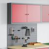 vidaXL Tool Cabinet and Pegboard Set 3 pcs Red 100 x 20 x 115 cm Steel