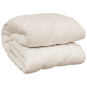 vidaXL Weighted Blanket Light Cream 120x180 cm 5 kg Fabric