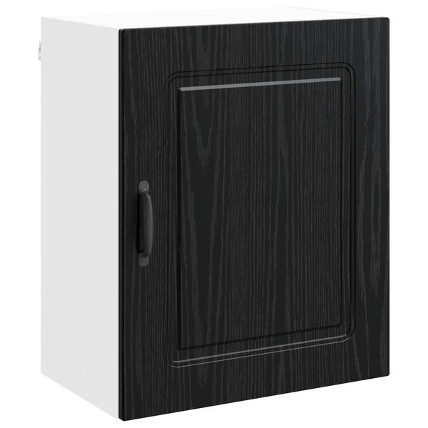 vidaXL Kitchen Cabinet with Storage Kalmar Black Oak 50 x 31 x 60 cm