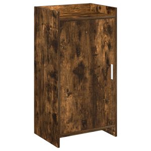 vidaXL Shoe Cabinet Smoked Oak 48 x 36 x 92 cm Engineered Wood