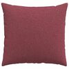 vidaXL Sofa Pillows 2 pcs Wine Red 50 x 50 cm Fabric