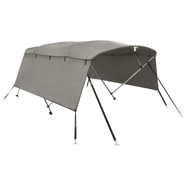 vidaXL 4-bow Bimini Top with Sidewalls 243x(230-244)x137 cm