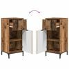 vidaXL Bathroom Furniture Set 2 pcs Old Wood Engineered Wood and Metal