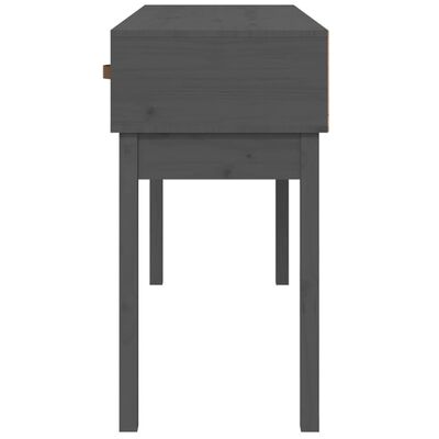 vidaXL Console Table Grey 114x40x75 cm Solid Wood Pine