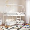 vidaXL Bunk Bed without Mattress White 80x200 cm Solid Wood Pine