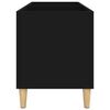 vidaXL Record Cabinet Black 74.5x38x48 cm Engineered Wood