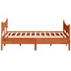 vidaXL Bed Frame without Mattress Wax Brown 200x200 cm Solid Wood Pine