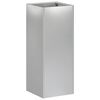 vidaXL Garden Planter Silver 20 x 20 x 40 cm Galvanised Steel
