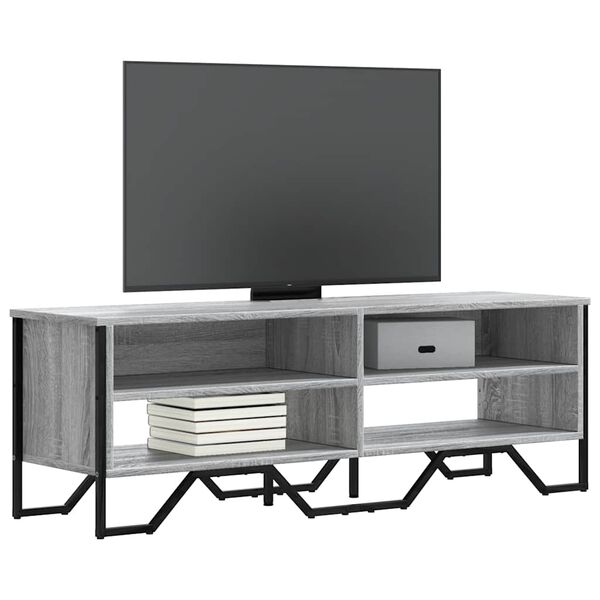 vidaXL TV Cabinet Grey Sonoma 122x34x41 cm Engineered Wood
