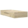 vidaXL Bed Frame without Mattress Sonoma Oak 100x200 cm Engineered Wood