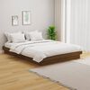 vidaXL Bed Frame without Mattress Honey Brown Solid Wood Double