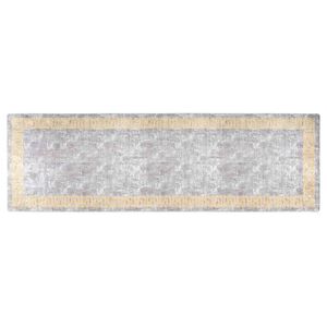 vidaXL Rug Washable 80x300 cm Grey Anti Slip