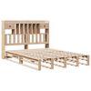 vidaXL Bookcase Bed without Mattress 140x190 cm Solid Wood Pine