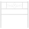 vidaXL Metal Headboard White 90 cm