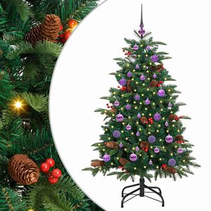 vidaXL Artificial Christmas Tree with 150 LEDs with Stand Green 150 cm