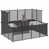 vidaXL Small Animal Cage Black 143x107x93 cm PP and Steel