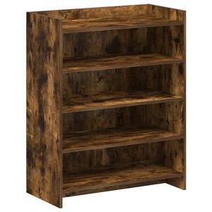 vidaXL Shoe Cabinet Smoked Oak 73.5 x 36 x 92 cm Engineered Wood