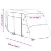 vidaXL Motorhome Covers Grey 570x235x275 cm Non-woven Fabric