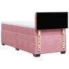 vidaXL Box Spring Bed with Mattress Pink 90x190 cm Velvet