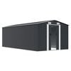 vidaXL Garden Shed 257x489x181 cm Metal Anthracite