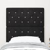 vidaXL LED Headboard with LED Strip Lights Black 80 cm Polyester