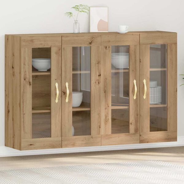 vidaXL Wall Cabinets 2 pcs Artisan Oak 69.5 x 34 x 90 cm
