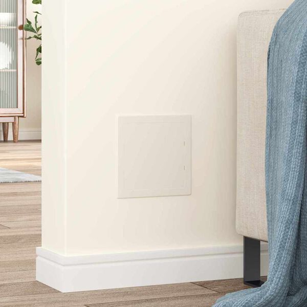 vidaXL Access Panels 2 pcs White 15 x 15 cm ABS Plastic