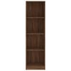 vidaXL 4-Tier Book Cabinet Brown Oak 40x24x143 cm Engineered Wood