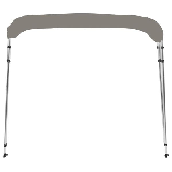 vidaXL 4-bow Bimini Top Grey 243x196x137 cm