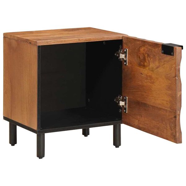 vidaXL Bedside Cabinet Brown 40 x 33 x 46 cm Solid Mango Wood