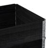 vidaXL Pallet Collars 2 pcs Black 80x60 cm Solid Wood Pine