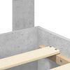 vidaXL Bed Frame Concrete Grey 200 x 200 cm Engineered Wood