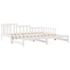 vidaXL Daybed with Trundle and Drawers without Mattress White 80x200 cm